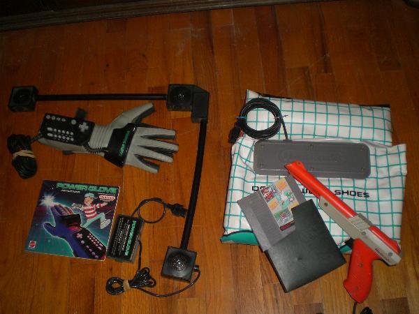 Nintendo Collection Power Glove Power Pad Games Game Genie